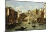 Venice, the Rialto Bridge-Giacomo Guardi-Mounted Giclee Print
