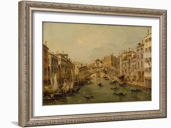 Venice: The Rialto-Francesco Guardi-Framed Giclee Print