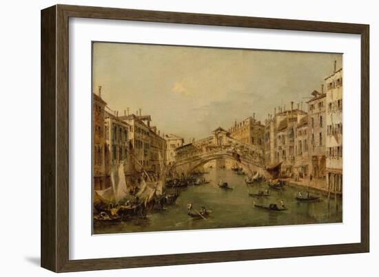 Venice: The Rialto-Francesco Guardi-Framed Giclee Print