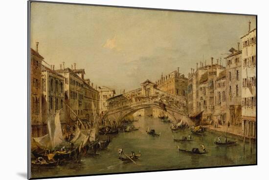 Venice: The Rialto-Francesco Guardi-Mounted Giclee Print