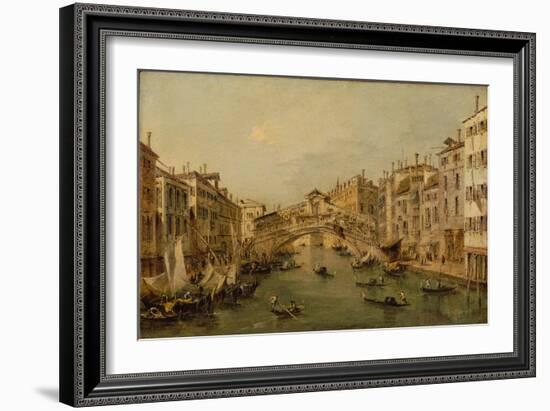 Venice: The Rialto-Francesco Guardi-Framed Giclee Print