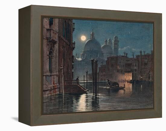 Venice under Moonlight, 1869-Caravaggio-Framed Premier Image Canvas