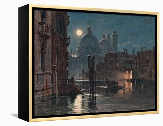 Venice under Moonlight, 1869-Caravaggio-Framed Premier Image Canvas