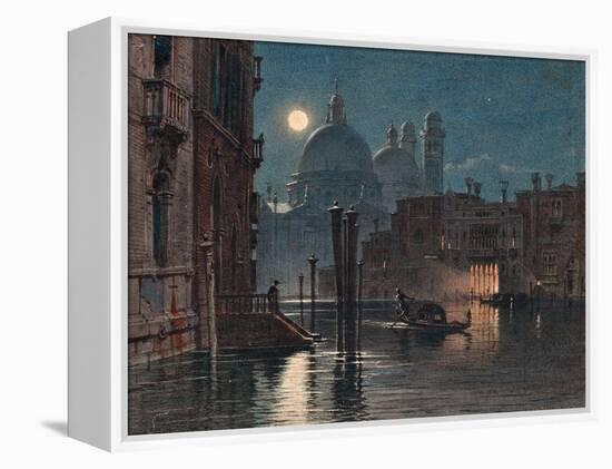 Venice under Moonlight, 1869-Caravaggio-Framed Premier Image Canvas