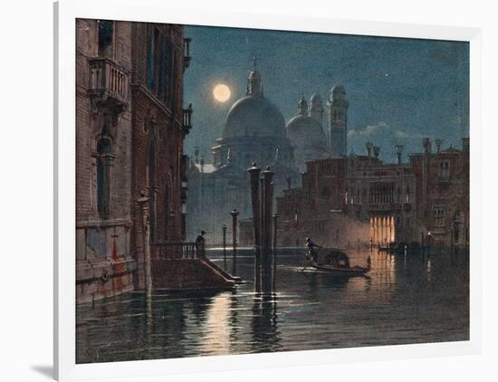 Venice under Moonlight, 1869-Caravaggio-Framed Premium Giclee Print