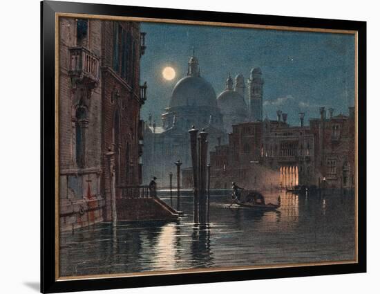 Venice under Moonlight, 1869-Caravaggio-Framed Premium Giclee Print