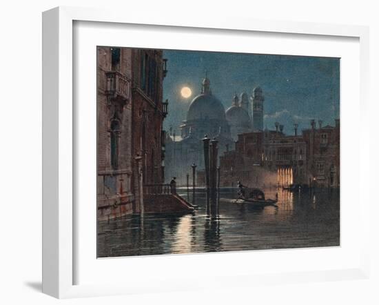 Venice under Moonlight, 1869-Caravaggio-Framed Giclee Print