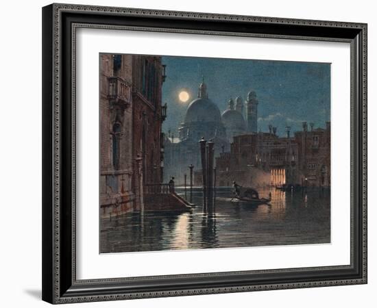 Venice under Moonlight, 1869-Caravaggio-Framed Giclee Print