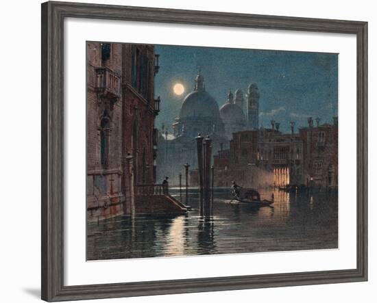 Venice under Moonlight, 1869-Caravaggio-Framed Giclee Print