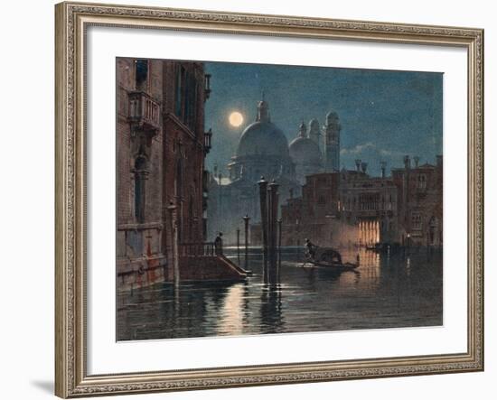 Venice under Moonlight, 1869-Caravaggio-Framed Giclee Print