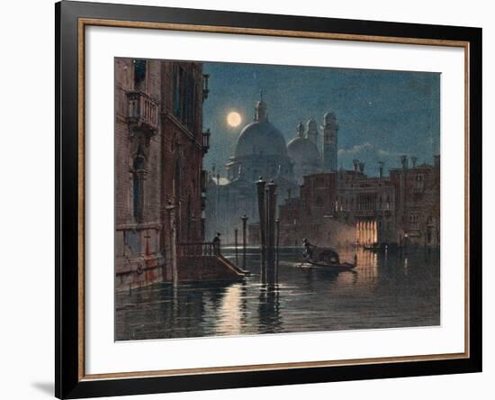 Venice under Moonlight, 1869-Caravaggio-Framed Giclee Print