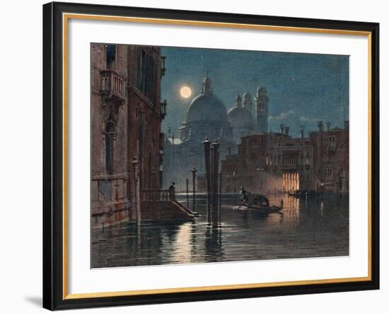 Venice under Moonlight, 1869-Caravaggio-Framed Giclee Print