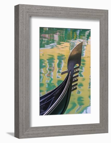 Venice, Veneto, Italy. Gondola Details-Marco Bottigelli-Framed Photographic Print