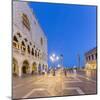 Venice, Veneto, Italy. San Marco Square at night-Francesco Riccardo Iacomino-Mounted Photographic Print