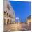 Venice, Veneto, Italy. San Marco Square at night-Francesco Riccardo Iacomino-Mounted Photographic Print