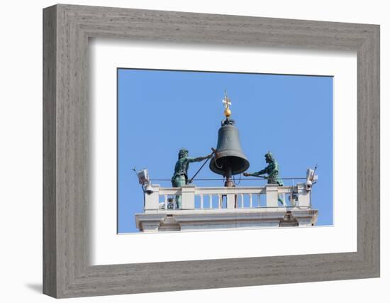 Venice, Venice Province, Veneto, Italy. Torre dell'Orologio, or the Clock Tower, in Piazza San M...-null-Framed Photographic Print