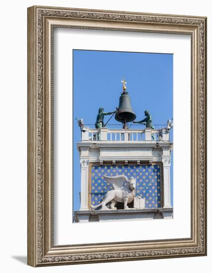 Venice, Venice Province, Veneto, Italy. Torre dell'Orologio, or the Clock Tower, in Piazza San M...-null-Framed Photographic Print