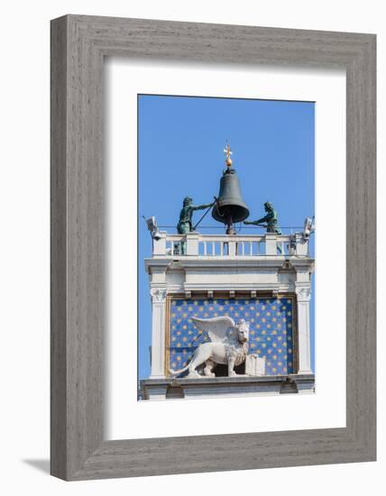 Venice, Venice Province, Veneto, Italy. Torre dell'Orologio, or the Clock Tower, in Piazza San M...-null-Framed Photographic Print