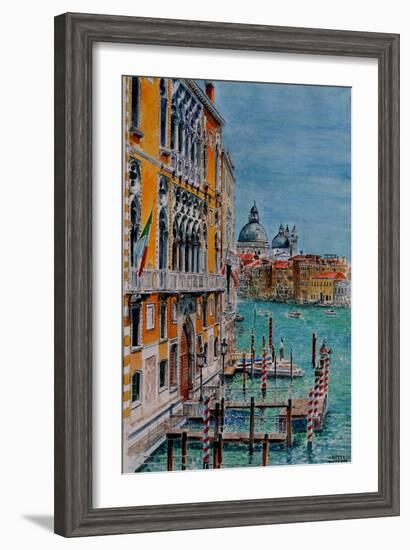 Venice, View from Academia Bridge, June 2016-Anthony Butera-Framed Giclee Print