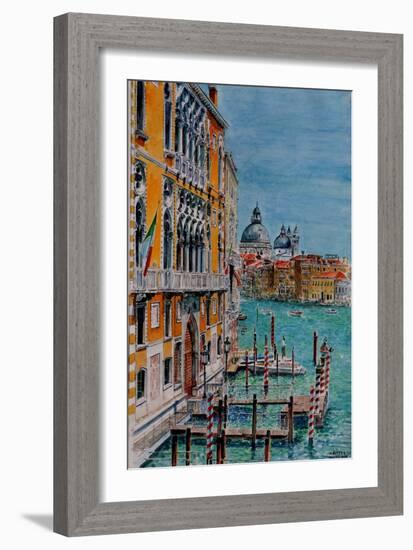 Venice, View from Academia Bridge, June 2016-Anthony Butera-Framed Giclee Print