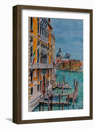 Venice, View from Academia Bridge, June 2016-Anthony Butera-Framed Giclee Print