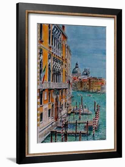 Venice, View from Academia Bridge, June 2016-Anthony Butera-Framed Giclee Print