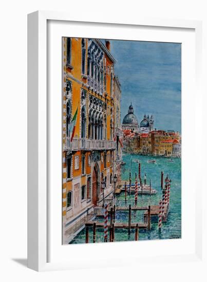 Venice, View from Academia Bridge, June 2016-Anthony Butera-Framed Giclee Print