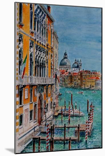 Venice, View from Academia Bridge, June 2016-Anthony Butera-Mounted Giclee Print