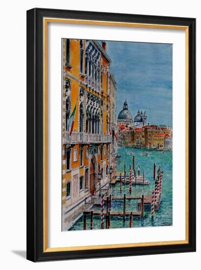 Venice, View from Academia Bridge, June 2016-Anthony Butera-Framed Giclee Print