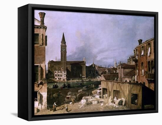 Venice, View of the Campo San Vidal and Santa Maria De La Caridad, 1730-Canaletto-Framed Premier Image Canvas