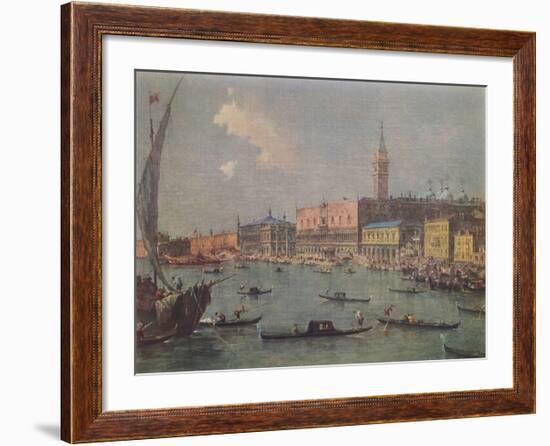 Venice - View to the Doge's Palace-Francesco Guardi-Framed Collectable Print