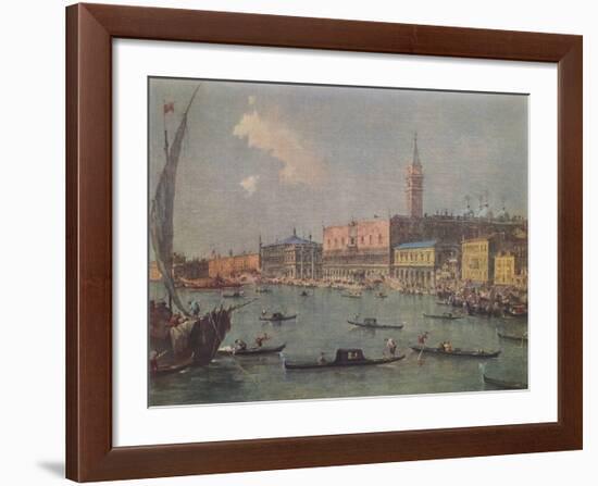 Venice - View to the Doge's Palace-Francesco Guardi-Framed Collectable Print