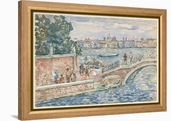 Venice (W/C over Graphite on Paper)-Maurice Brazil Prendergast-Framed Premier Image Canvas