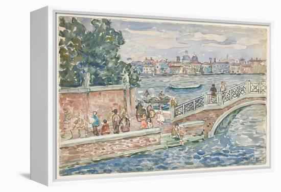 Venice (W/C over Graphite on Paper)-Maurice Brazil Prendergast-Framed Premier Image Canvas