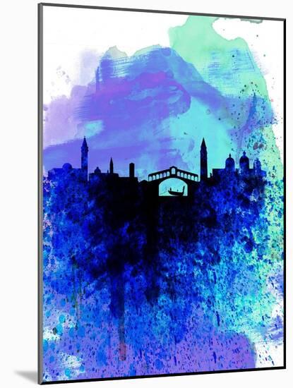 Venice Watercolor Skyline-NaxArt-Mounted Art Print