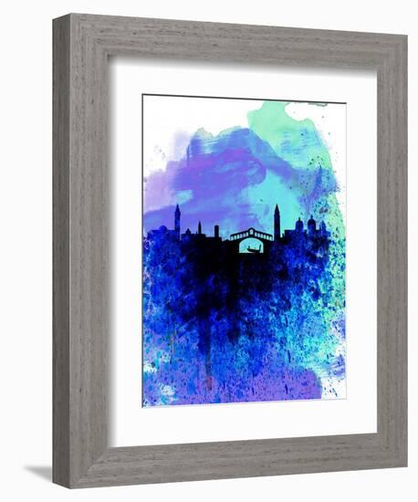 Venice Watercolor Skyline-NaxArt-Framed Art Print