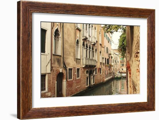 Venice Waterway-Les Mumm-Framed Photographic Print