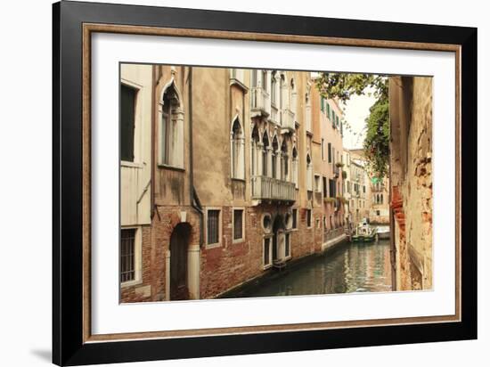 Venice Waterway-Les Mumm-Framed Photographic Print