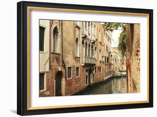 Venice Waterway-Les Mumm-Framed Photographic Print