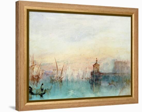 Venice with a First Crescent Moon-JMW Turner-Framed Premier Image Canvas