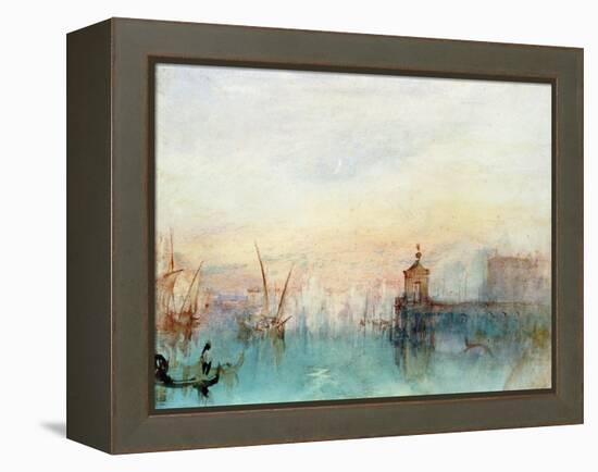 Venice with a First Crescent Moon-JMW Turner-Framed Premier Image Canvas