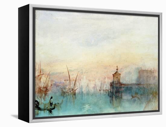 Venice with a First Crescent Moon-JMW Turner-Framed Premier Image Canvas