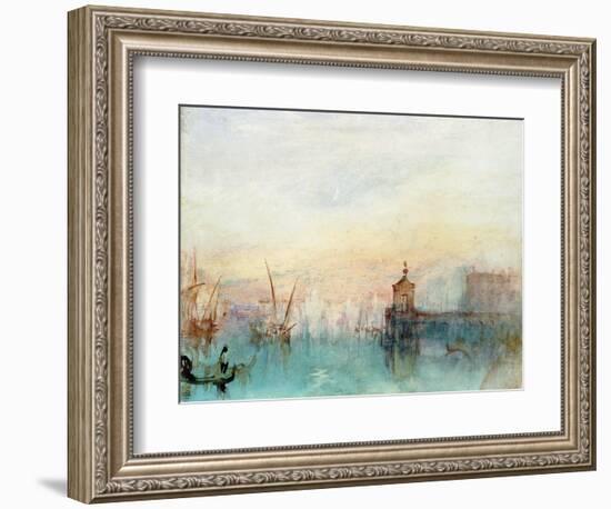 Venice with a First Crescent Moon-JMW Turner-Framed Giclee Print