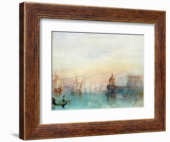 Venice with a First Crescent Moon-JMW Turner-Framed Giclee Print