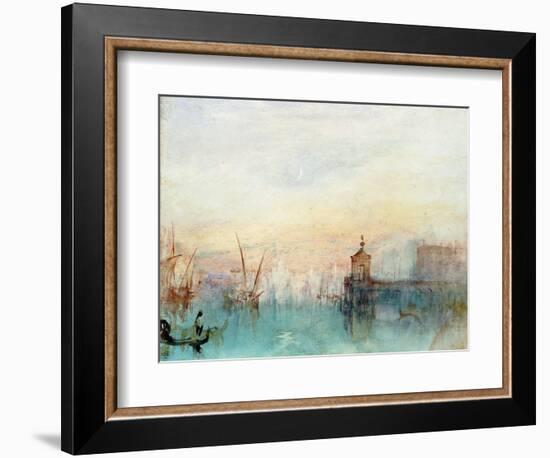 Venice with a First Crescent Moon-JMW Turner-Framed Giclee Print