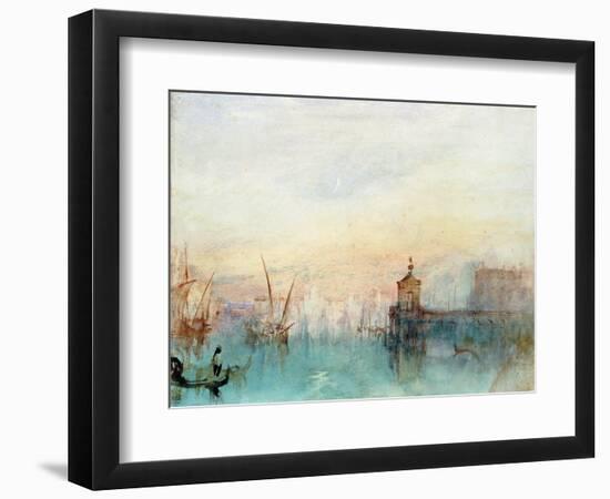 Venice with a First Crescent Moon-JMW Turner-Framed Giclee Print