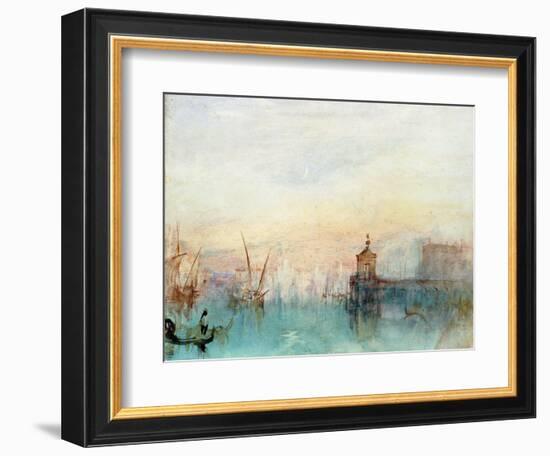 Venice with a First Crescent Moon-JMW Turner-Framed Giclee Print