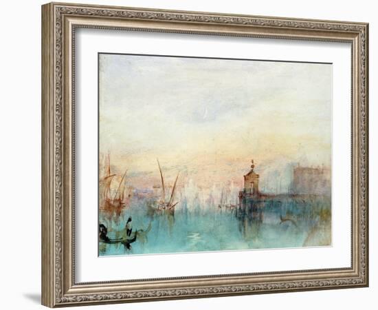 Venice with a First Crescent Moon-JMW Turner-Framed Giclee Print