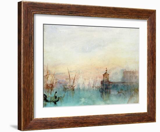 Venice with a First Crescent Moon-JMW Turner-Framed Giclee Print