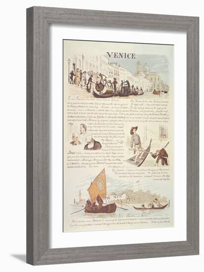 Venice, with Cartoon Sketches, 19Th Century-Randolph Caldecott-Framed Giclee Print